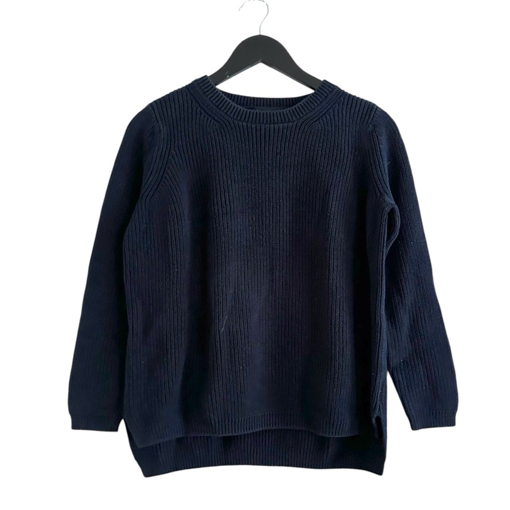 525 America Navy Blue Cotton Knit Sweater Size X-Small
